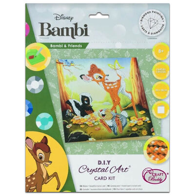 Bambi and Friends Crystal Art Card image number 1
