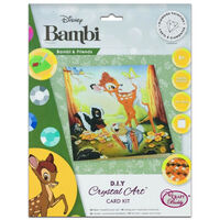 Bambi and Friends Crystal Art Card