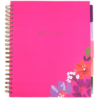 Flowers A4 Hardcover Wiro Notebook