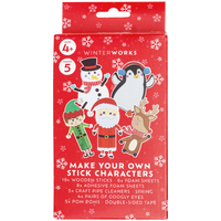 Make Your Own Christmas Stick Characters