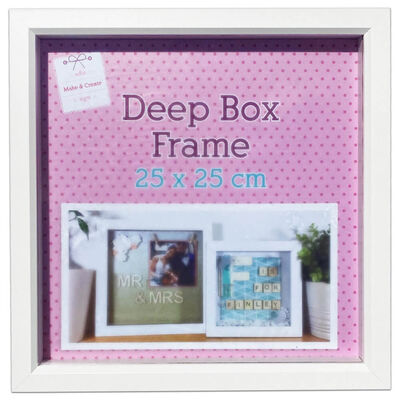 White Deep Box Frame - 25cm x 25cm image number 1