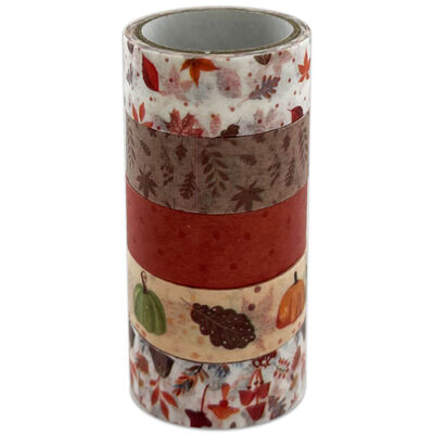 Autumn Washi  Tape: Pack of 5 image number 2