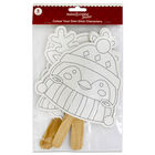 Colour Your Own Festive Stick Characters: Pack of 5 image number 1