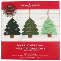 Make Your Own Felt Christmas Tree Decorations