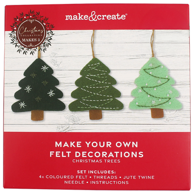 Make Your Own Felt Christmas Tree Decorations image number 1