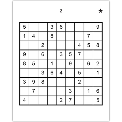 Extra Large Print Sudoku image number 2