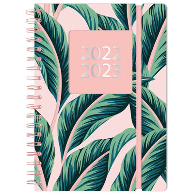 A5 Leaves 2022-2023 Day a Page Academic Diary image number 1