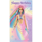 Barbie Mermaid Birthday Card image number 1