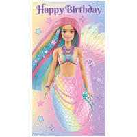 Barbie Mermaid Birthday Card