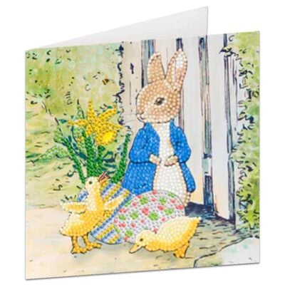 Crystal Art Card Kit: Peter Rabbit & Chicks image number 2