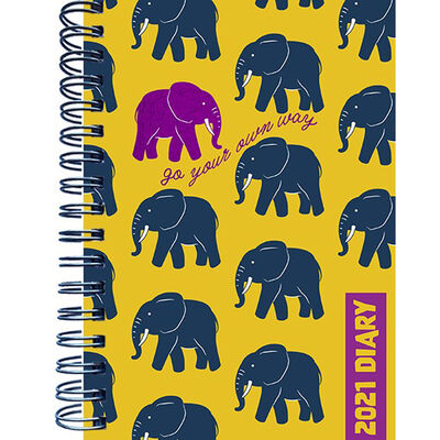 A5 Own Way 2021 Day a Page Diary image number 1