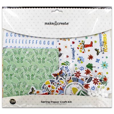 Spring Floral Paper Craft Kit image number 1