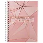A5 Rose Gold 2021-2022 Day a Page Diary image number 1