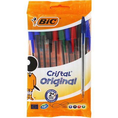 Bic Cristal Original Multi Ballpoint Pens - Pack of 10 image number 1