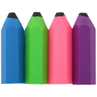 Jotz! Pencil Erasers: Pack of 4 image number 1
