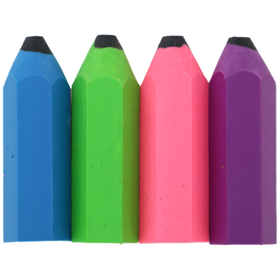 Jotz! Pencil Erasers: Pack of 4 image number 1