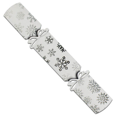 Make Your Own Christmas Crackers Set: Silver Snowflakes image number 2