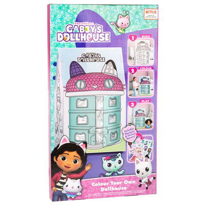 Gabby’s Dollhouse Colour Your Own Dollhouse From 6.00 GBP | The Works