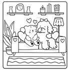 Love & Hugs Colouring Book image number 5