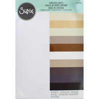 Sizzix Neutrals Cardstock Sheets: Pack of 30