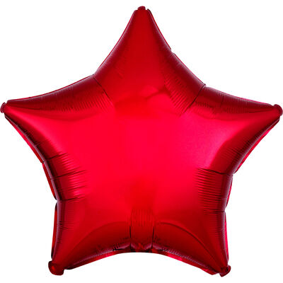 18 Inch Red Star Helium Balloon image number 1