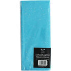Blue Glitter Tissue Paper - 6 Sheets image number 1