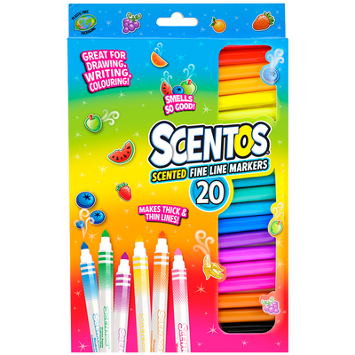 Scentos Scented Fine Line Markers: Pack of 20 image number 1