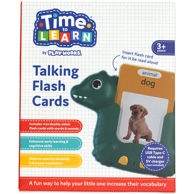 PlayWorks Time to Learn Talking Flash Cards image number 1