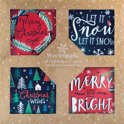 Christmas Message Cards: Pack Of 20 image number 1