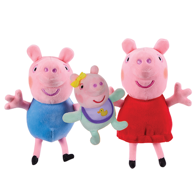 Peppa Pig, George and Evie Plush Toys: Pack of 3 image number 3