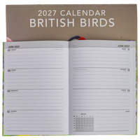British Birds Square Calendar and A5 Diary Set 2027