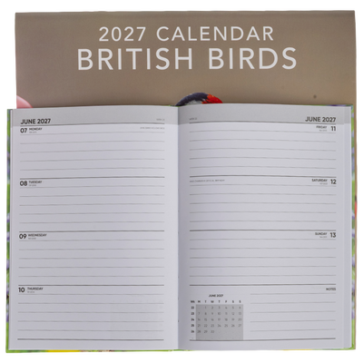 British Birds Square Calendar and A5 Diary Set 2027 image number 2