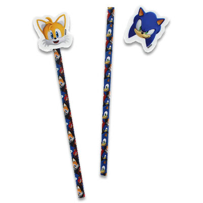 Sonic the Hedgehog Pencil & Eraser Topper Set image number 2