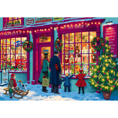 Toy Shop Window at Christmas 1000 Piece Jigsaw Puzzle image number 2