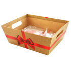Red Bow Cardboard Gift Hamper Kit image number 1