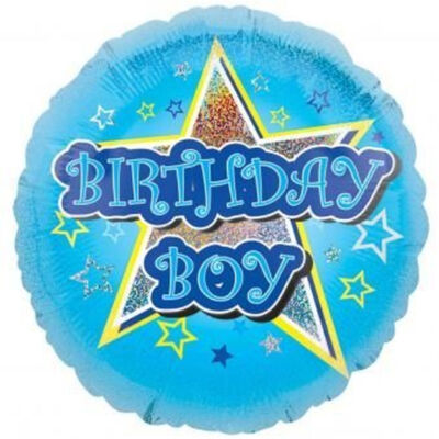 18 Inch Birthday Boy Helium Balloon image number 1