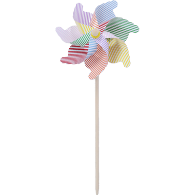 PlayWorks 31cm Stripey Windmill: Assorted image number 2
