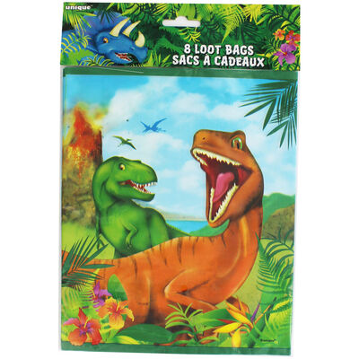 8 Dinosaur Party Loot Bags image number 1