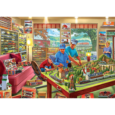 The Model Train Shop 500 Piece Jigsaw Puzzle image number 2