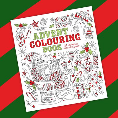 Advent Colouring Book: 24 Christmas Colouring Pages image number 2