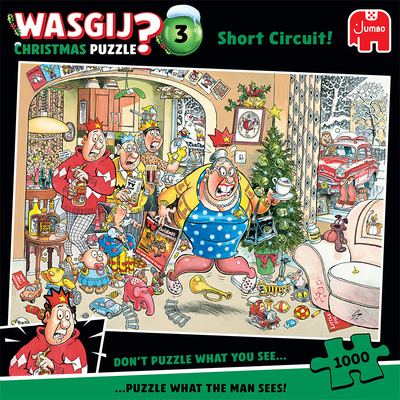 Wasgij Christmas 14 - Santa's Little Helpers! 1000 Piece Jigsaw Puzzle image number 3