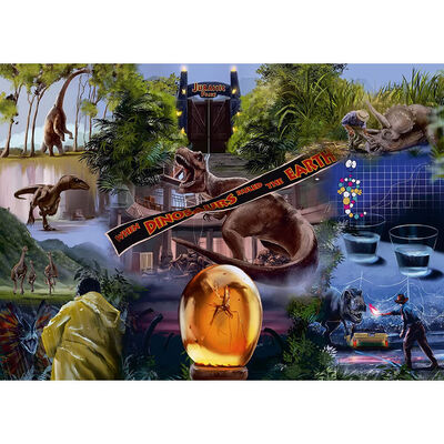Jurassic Park Movie Poster 1000 Piece Jigsaw Puzzle image number 2