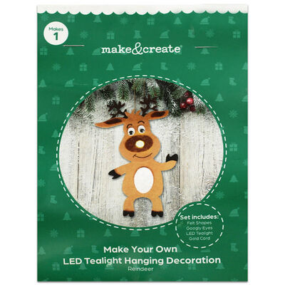 Make Your Own Tealight Hanging Decoration: Reindeer image number 1