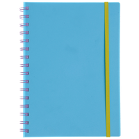 A5 Wiro Blue Pastel Notebook