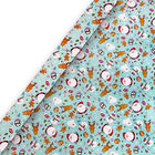 Kids Christmas Extra Wide Gift Wrap 8m: Festive Friends image number 1