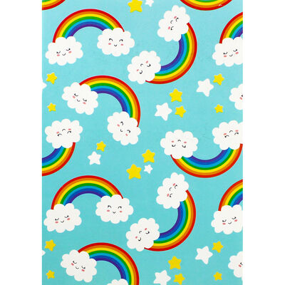 A5 Soft Cover Rainbow Plain Notebook image number 1
