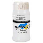 System 3 Acrylic Paint: Zinc Mixing White 500ml image number 1
