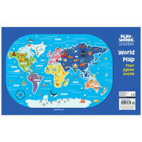 PlayWorks World Map Floor Jigsaw Puzzle