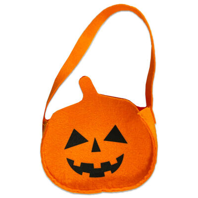 Halloween Felt Bag: Pumpkin image number 1