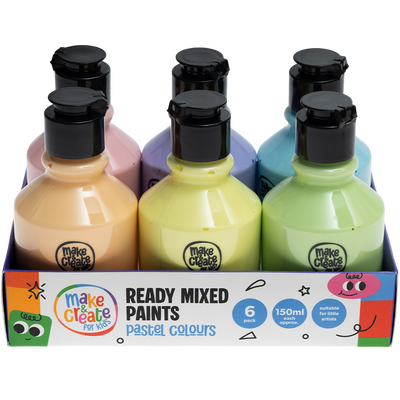 Ready Mixed Pastel Paints: Pack of 6 image number 1